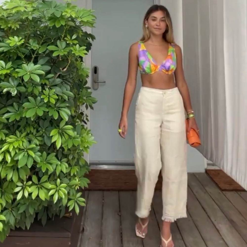 Danielle Bernstein Printed Bra top